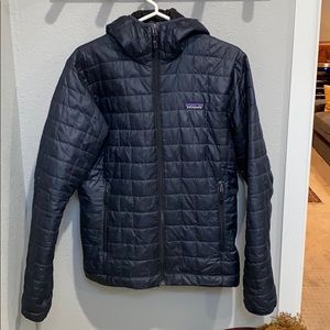 Patagonia Nano-Puff Hoody Small Navy
